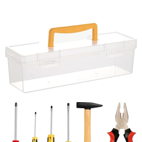 Werkzeugkasten-Organizer – Hardware-Aufbewahrung, Organizer, geteilte, transparente Aufbewahrungsbox für Marker, Zangen, Schraubenschlüssel, Muttern, Elektronik, Handwerk, Perlen, Angeln Werkzeugkasten-Organizer – Hardware-Aufbewahrung, Organizer, geteilte, transparente Aufbewahrungsbox für Marker, Zangen, Schraubenschlüssel, Muttern, Elektronik, Handwerk, Perlen, Angeln von Generisch
