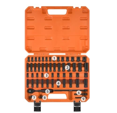 Werkzeugset 56-teiliges Heimreparatur-Werkzeugset mit Werkzeugkoffer Aufbewahrungskoffer - Inklusive Ratschenschlüssel und Steckschlüsselsatz für Reparaturen im Haushalt Werkzeugset 56-teiliges Heimreparatur-Werkzeugset mit Werkzeugkoffer Aufbewahrungskoffer - Inklusive Ratschenschlüssel und Steckschlüsselsatz für Reparaturen im Haushalt von Generisch