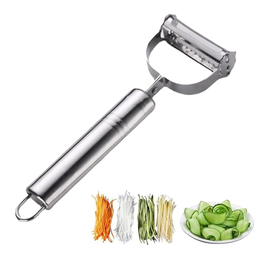 Weusenstyle Multifunktions-Gemüseschäler Aus Edelstahl, Gemüse- Und Obstschäler Mit Julienne-Schneiden, Küche Guter Helfer (1) von Generisch