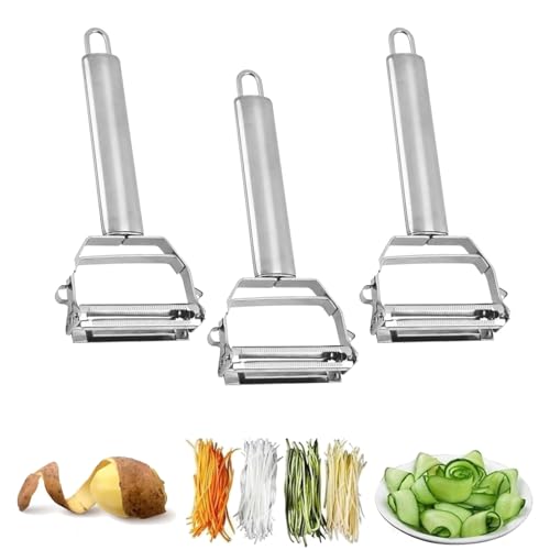 Weusenstyle Multifunktions-Gemüseschäler Aus Edelstahl, Oskdlsnjia Multifunktions Gemüseschäler, Julienne Schneider Für Feine Streifen, Julienneschneider Streifen, Gemüse Julienne Schneider (3Pcs) Weusenstyle Multifunktions-Gemüseschäler Aus Edelstahl, Oskdlsnjia Multifunktions Gemüseschäler, Julienne Schneider Für Feine Streifen, Julienneschneider Streifen, Gemüse Julienne Schneider (3Pcs) von Generisch