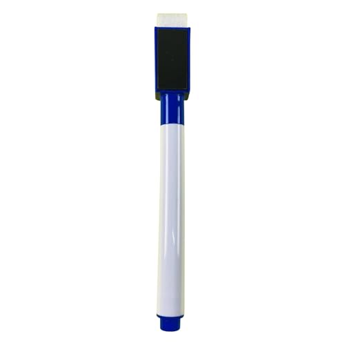 Whiteboard Marker 8 Stück, Whiteboard Stifte Magnetisch in 8 Farben | Bunte Folienstift Abwischbar Mit Radierer | Flipchart Stifte Feiner Spitze Mit Magnetisch für Zuhause, Schule, Büro (Blau A) von Generisch