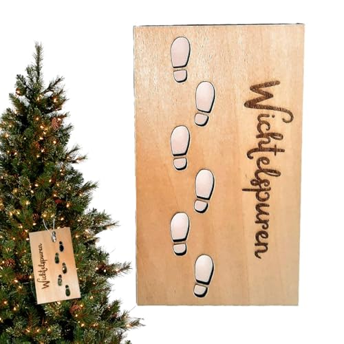 Wichtel-Fußabdruck-Schablone, Weihnachts-Fußabdruck-Schablone – Holzboden-Schablone, Urlaubsdekoration, Fensterdekorationen, Dekorationen Wichtel-Fußabdruck-Schablone, Weihnachts-Fußabdruck-Schablone – Holzboden-Schablone, Urlaubsdekoration, Fensterdekorationen, Dekorationen von Generisch
