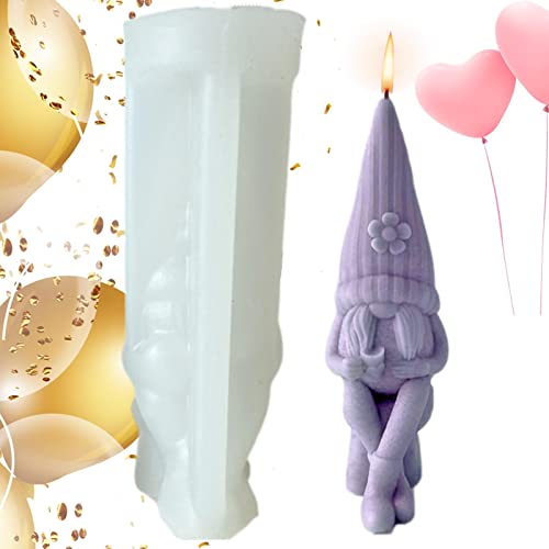 Wichtel Silikonform,Kreative Silikon-Kerzenformen für gesichtslose Puppen zum Valentinstag für die Kerzenherstellung -Gips-Silikonform für Tischdekorationen, Handwerk, handgemachte Seifenkerzen Wichtel Silikonform,Kreative Silikon-Kerzenformen für gesichtslose Puppen zum Valentinstag für die Kerzenherstellung -Gips-Silikonform für Tischdekorationen, Handwerk, handgemachte Seifenkerzen von Generisch