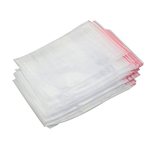Wiederverwendbare Druckverschlussbeutel, wiederverwendbare Plastiktüten, transparente Siegelbeutel, Polybeutel mit Feuchtigkeit und Korrosionsschutzeffekt, ca. 10 x 7 cm, 100 Stück von Generisch