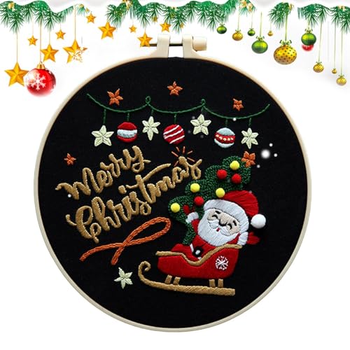 Winterstickerei-Set, Weihnachtsschmuck Stickset | Stickset für Weihnachtsschmuck für Anfänger - Strickset mit Weihnachtsmotiven, exquisites Webset für Liebhaber u Winterstickerei-Set, Weihnachtsschmuck Stickset | Stickset für Weihnachtsschmuck für Anfänger - Strickset mit Weihnachtsmotiven, exquisites Webset für Liebhaber u von Generisch