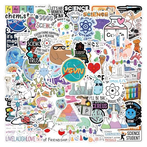 Wissenschaftsaufkleber, lustige Biologieaufkleber | Biologie Sticker Pack | Geburtstagsparty-Zubehör, Dekoration, wasserfest, 110 Stück, Skateboard-Fahrradaufkleber für Lehrer und Schüler Wissenschaftsaufkleber, lustige Biologieaufkleber | Biologie Sticker Pack | Geburtstagsparty-Zubehör, Dekoration, wasserfest, 110 Stück, Skateboard-Fahrradaufkleber für Lehrer und Schüler von Generisch