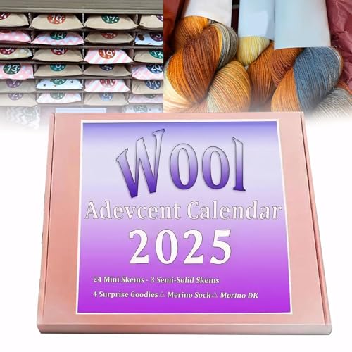 Woll-Adventskalender 2025 - 24 Tage weiche Garnüberraschungen für Stricken, Häkeln, Basteln & DIY-Projekte, Weihnachts-Countdown für DIY-Garnliebhaber Woll-Adventskalender 2025 - 24 Tage weiche Garnüberraschungen für Stricken, Häkeln, Basteln & DIY-Projekte, Weihnachts-Countdown für DIY-Garnliebhaber von Generisch