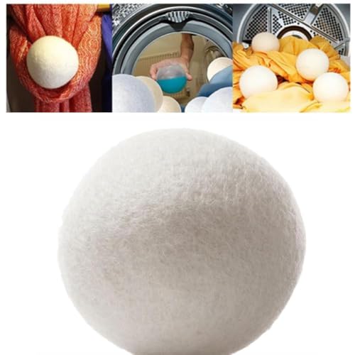 Woll-Trocknerbälle, wiederverwendbare Trocknerbälle, Wollkugeln ersetzt Trocknerblätter, Wäsche Wiederverwendbares Waschvlies-Trockenball-Set, Laun Woll-Trocknerbälle, wiederverwendbare Trocknerbälle, Wollkugeln ersetzt Trocknerblätter, Wäsche Wiederverwendbares Waschvlies-Trockenball-Set, Laun von Generisch
