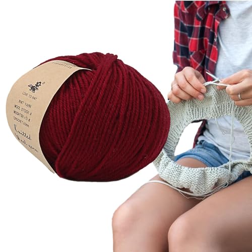 Wollgarn zum Stricken, weiches Häkelgarn, Zubehör für Stricken, bequeme Decken, Häkelwolle, Garn für Pullover, Mütze, Handschuhe, Schal, Spielzeug Wollgarn zum Stricken, weiches Häkelgarn, Zubehör für Stricken, bequeme Decken, Häkelwolle, Garn für Pullover, Mütze, Handschuhe, Schal, Spielzeug von Generisch