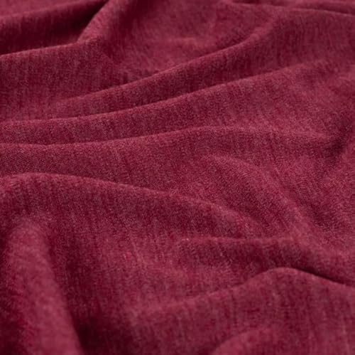 Wolljersey meliert Meterware - Wollstoff elastisch - Merinowolle Stoff - Wolle Winterstoff, Strickstoff Jersey *Ab 50 x 140 cm, Farbe: 180 dunkelrot Wolljersey meliert Meterware - Wollstoff elastisch - Merinowolle Stoff - Wolle Winterstoff, Strickstoff Jersey *Ab 50 x 140 cm, Farbe: 180 dunkelrot von Generisch