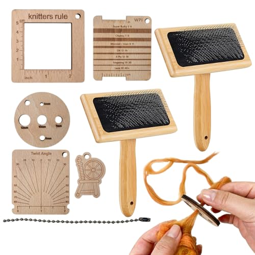 Wollkardierbürste, Wollkardier, Nadelfilz-Bastelkamm | Handkardierer für Wollhandwerk, Nadelfilzpinsel mit Holzgriff, Wollmischkamm-Set Wollkardierbürste, Wollkardier, Nadelfilz-Bastelkamm | Handkardierer für Wollhandwerk, Nadelfilzpinsel mit Holzgriff, Wollmischkamm-Set von Generisch