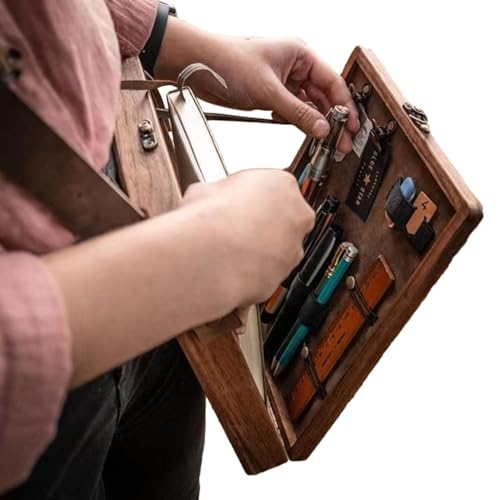 Writers Messenger Wood Box, Holzschreiber Box -Retro tragbare kreative Kunstbehälter mit großer Kapazität | Kunstversorgungsorganisator, Malerei Writers Messenger Wood Box, Holzschreiber Box -Retro tragbare kreative Kunstbehälter mit großer Kapazität | Kunstversorgungsorganisator, Malerei von Generisch