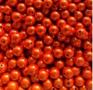 Wunderperlen 14mm, 50g (ca. 35 Stück), Miracle beads, 3d Illusion PEARLY PARADISE (Orange) von Generisch
