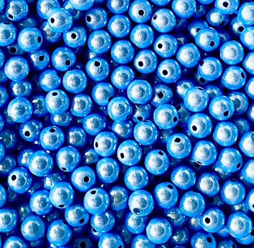 Wunderperlen 8mm, 50g (ca. 180 Stück), Miracle beads 3d Illusion, PEARLY PARADISE (Hellblau) von Generisch