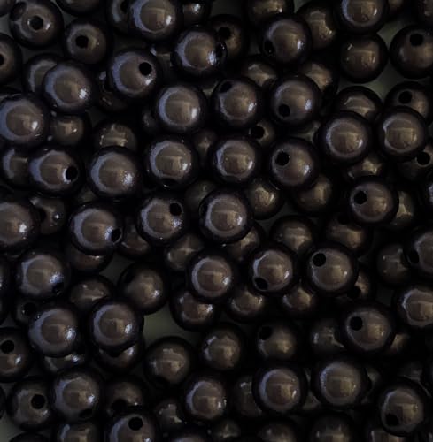 Wunderperlen 8mm, 50g (ca. 180 Stück), Miracle beads 3d Illusion, PEARLY PARADISE (Schwarz) von Generisch