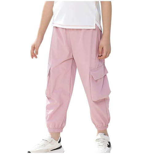 Y2K Mädchen-Hose, Vintage, Jogging, Streetwear, Jogger, Kinder, volle Länge, Cargohose, Netzstoff, schnelltrocknend, Bündchen an den Knöcheln, Baumwolle, elastisch, hohe Taille, Trekking, Outdoor Y2K Mädchen-Hose, Vintage, Jogging, Streetwear, Jogger, Kinder, volle Länge, Cargohose, Netzstoff, schnelltrocknend, Bündchen an den Knöcheln, Baumwolle, elastisch, hohe Taille, Trekking, Outdoor von Generisch