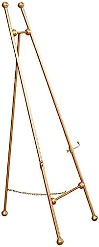 YUYANAIAI Verstellbare goldfarbene Metall-Staffelei für Hochzeiten und Kunstausstellungen, groß/klein, 50–150 cm, perfekt für Ölgemälde, Galerieausstellungen und Schaufenster YUYANAIAI Verstellbare goldfarbene Metall-Staffelei für Hochzeiten und Kunstausstellungen, groß/klein, 50–150 cm, perfekt für Ölgemälde, Galerieausstellungen und Schaufenster von Generisch