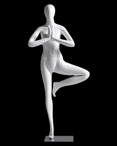 Yoga-Mannequin weiblicher Ganzkörperpuppe, realistische Kleiderform für Kleidungsanzeige, einfache Montage Yoga-Mannequin weiblicher Ganzkörperpuppe, realistische Kleiderform für Kleidungsanzeige, einfache Montage von Generisch