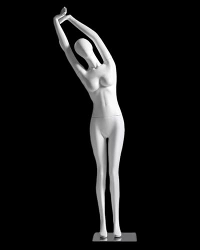 Yoga-Mannequin weiblicher Ganzkörperpuppe, realistische Kleiderform für Kleidungsanzeige, einfache Montage Yoga-Mannequin weiblicher Ganzkörperpuppe, realistische Kleiderform für Kleidungsanzeige, einfache Montage von Generisch