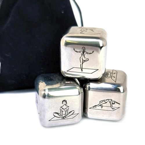 Yoga-Posengenerator-Würfel-Set – 18 Posen auf 3 Metallwürfeln, sichere abgerundete Ecken & Anti-Schaden-Gravur, tragbares Fitness-Werkzeug für Yogis Yoga-Posengenerator-Würfel-Set – 18 Posen auf 3 Metallwürfeln, sichere abgerundete Ecken & Anti-Schaden-Gravur, tragbares Fitness-Werkzeug für Yogis von Generisch