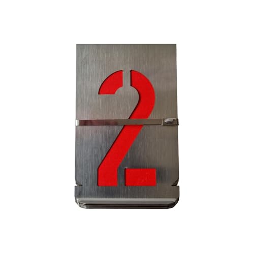 Zahlen Schablonen Set 0-9 | Diverse Größen | Rostfreier Edelstahl | Große Ziffern Signierschablonen für Industrie & Handwerk | Margreiter Technik (60 mm - 6 cm, E) von Generisch