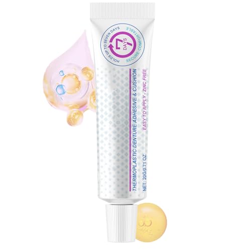 Zahnfixierungskleber, Prothesenklebercreme, Soft Dentures Fixative, 20G, Langlebige Und Sichere Hold, Zeitsparende Bewerbungsprozess, Für Männer, Frauen Zu Hause Und Reisengebrauch von Generisch