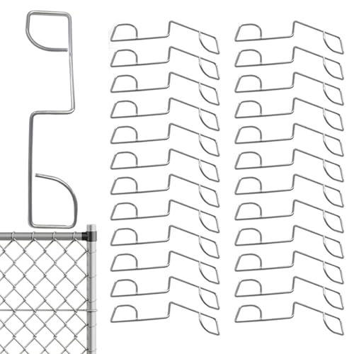 Zaunclip - 25 pcs rostbeständige Befestigungsclips für Zaunpfosten | Hochleistungs -Gartenbefestigungswerkzeug Metallbau einfache Installation Sicherere Unterstützung für Farm, Autobahn, Rasen, Terras Zaunclip - 25 pcs rostbeständige Befestigungsclips für Zaunpfosten | Hochleistungs -Gartenbefestigungswerkzeug Metallbau einfache Installation Sicherere Unterstützung für Farm, Autobahn, Rasen, Terras von Generisch