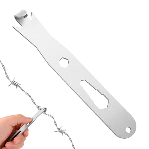 Zaundraht-Twister, Draht-Twister für T POST CLIP | Edelstahl-Kabel-Befestigungs-Spanner, multifunktionales Drahtverdrehungswerkzeug mit f Zaundraht-Twister, Draht-Twister für T POST CLIP | Edelstahl-Kabel-Befestigungs-Spanner, multifunktionales Drahtverdrehungswerkzeug mit f von Generisch