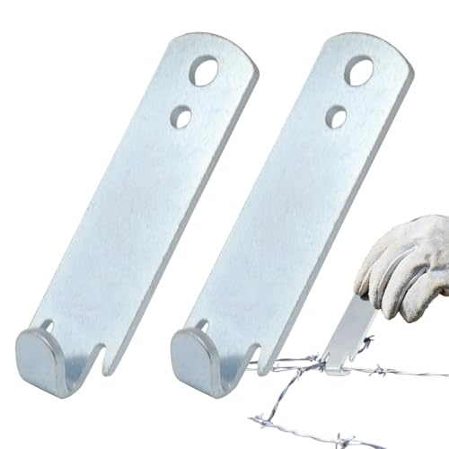 Zaundrahtdreher für T-Pfosten-Clips, Zaundrahtdrehwerkzeug,2X robuste Drahtspannwerkzeuge aus Stahl für T-Pfosten-Clips - Ergonomisches multifunktionales Drahtdrehwerkzeug, rostfreies Zaunwerkzeug für Zaundrahtdreher für T-Pfosten-Clips, Zaundrahtdrehwerkzeug,2X robuste Drahtspannwerkzeuge aus Stahl für T-Pfosten-Clips - Ergonomisches multifunktionales Drahtdrehwerkzeug, rostfreies Zaunwerkzeug für von Generisch