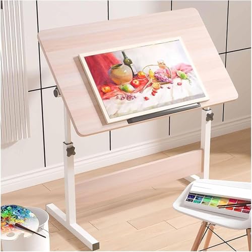 Zeichentisch, höhenverstellbar und neigbare Oberfläche, Studio Malschreibtisch für Kunstwerke und Basteln, ideal für Künstler und Designer Zeichentisch, höhenverstellbar und neigbare Oberfläche, Studio Malschreibtisch für Kunstwerke und Basteln, ideal für Künstler und Designer von Generisch