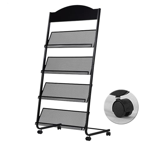 Zeitschriftensammler mit Rollen, platzsparender Broschüren-Organizer für einfache Mobilität im Wohnzimmer, Büro und Zuhause Zeitschriftensammler mit Rollen, platzsparender Broschüren-Organizer für einfache Mobilität im Wohnzimmer, Büro und Zuhause von Generisch