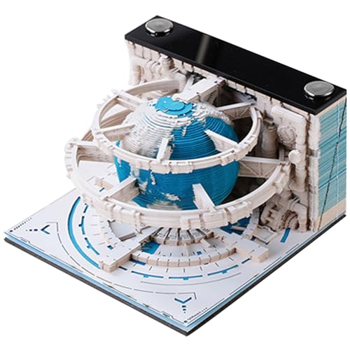 Zeitstückkalender 2024, 3D Memo Pad mit Display Hülle exquisite dekorative 3D Kalender 2024 Büro Wohnzimmer Schreibtisch 3D Notizblock von Generisch