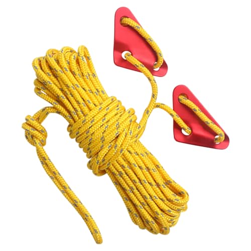 Zeltleine | 10 Meter Outdoor Spannleine Mit Aluminium-Spanner,Einstellbare Winddichte Camping-Ausrüstung für Reisen Garten Wandern von Generisch