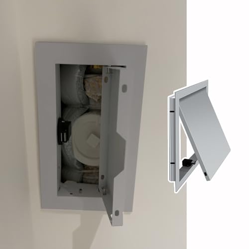 Zugangsplatten-Set, rechteckige/quadratische Inspektionsluke für Wand/Decke, anpassbare Servicetür mit Magnetverschluss von Generisch