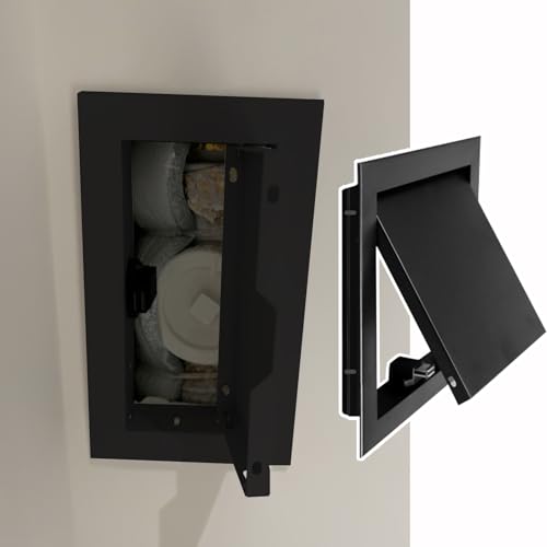 Zugangsplatten-Set, rechteckige/quadratische Inspektionsluke für Wand/Decke, anpassbare Servicetür mit Magnetverschluss von Generisch