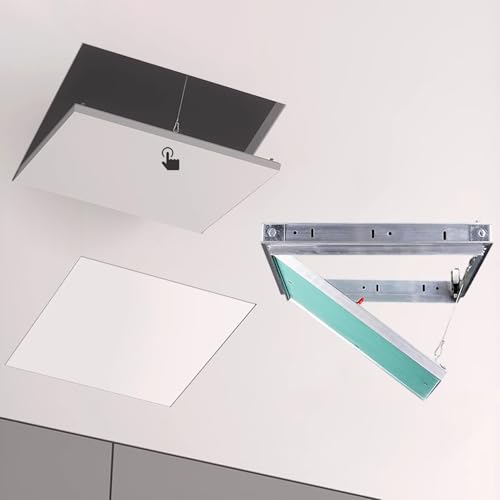 Zugangstür aus Gipskarton, Magnetverschluss, 35,6 x 35,6 cm, bündige Montage für Sanitär- und Kabelmanagement, versteckte Wand- und Deckenabdeckung für Büros und Hotels von Generisch