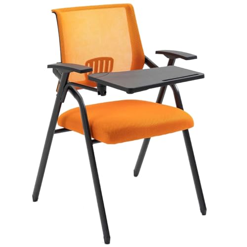 Zusammenklappbarer Studentenstuhl mit befestigtem Schreibtisch, Bürostühle ergonomisch, Netzstoff, zusammenklappbar, Computer-Schreibtischstuhl mit Schreibtafel und Getränkehalter, stapelbare Zusammenklappbarer Studentenstuhl mit befestigtem Schreibtisch, Bürostühle ergonomisch, Netzstoff, zusammenklappbar, Computer-Schreibtischstuhl mit Schreibtafel und Getränkehalter, stapelbare von Generisch
