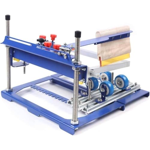 Zylindrische Siebdruckmaschine für gebogene Flaschen, ideal für Wein-, Kosmetikflaschen und Tassen mit einem Durchmesser von 17 cm, Links-Rechts-Druckmechanismus von Generisch
