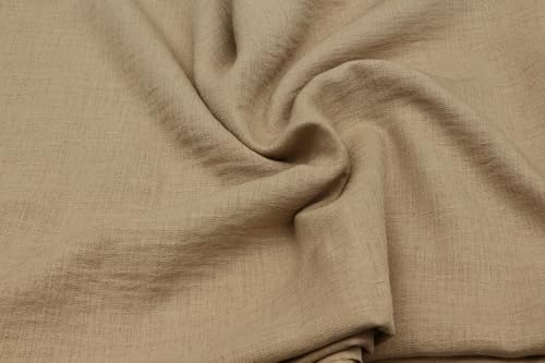 beigebrauner Meterware Stoff, 300 x 140 cm, vielseitig einsetzbar für Kleidung und Heimtextilien,Tischläufer, Patchworkstoffe für DIY Handarbeiten, Dekostoff zum Basteln und Quilten, Kinderstoffe von Generisch