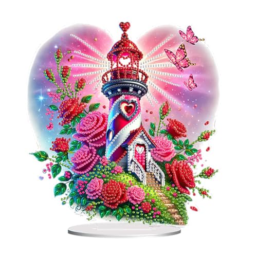 diamond painting Rosen,Valentinstag diamond painting tischdeko, 5D Diamond Painting Aufsteller, Diamant malerei Esstisch Dekorations Kunst set, Desktop Dekoration für Familie Deko-Leuchtturm diamond painting Rosen,Valentinstag diamond painting tischdeko, 5D Diamond Painting Aufsteller, Diamant malerei Esstisch Dekorations Kunst set, Desktop Dekoration für Familie Deko-Leuchtturm von Generisch
