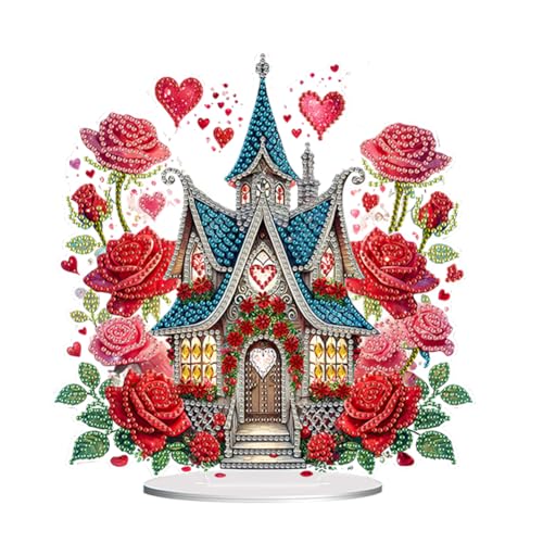 diamond painting Rosen,Valentinstag diamond painting tischdeko,Diamond Painting Aufsteller, Diamant malerei Esstisch Dekorations Kunst set, Desktop Dekoration für Familie Deko-Rosenhäuschen diamond painting Rosen,Valentinstag diamond painting tischdeko,Diamond Painting Aufsteller, Diamant malerei Esstisch Dekorations Kunst set, Desktop Dekoration für Familie Deko-Rosenhäuschen von Generisch
