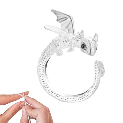 drachens Häkelring, Gehäkelter Spannring Für Drachenfinger, drachens Garn Führung Stricken Spannringe,Finger-Garnanleitung, Strick-Spannringe Häkelzubehör,Garnspannring Zum Häkeln Von Drachenschlaufen drachens Häkelring, Gehäkelter Spannring Für Drachenfinger, drachens Garn Führung Stricken Spannringe,Finger-Garnanleitung, Strick-Spannringe Häkelzubehör,Garnspannring Zum Häkeln Von Drachenschlaufen von Generisch