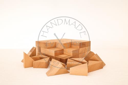 enXylon 100 Stück dreieckige Bastelklötzchen aus Premium-Buchenholz für DIY Projekte, Deko, Basteln oder Spielen – Kreativ gestalten mit Natur pur! enXylon 100 Stück dreieckige Bastelklötzchen aus Premium-Buchenholz für DIY Projekte, Deko, Basteln oder Spielen – Kreativ gestalten mit Natur pur! von Generisch