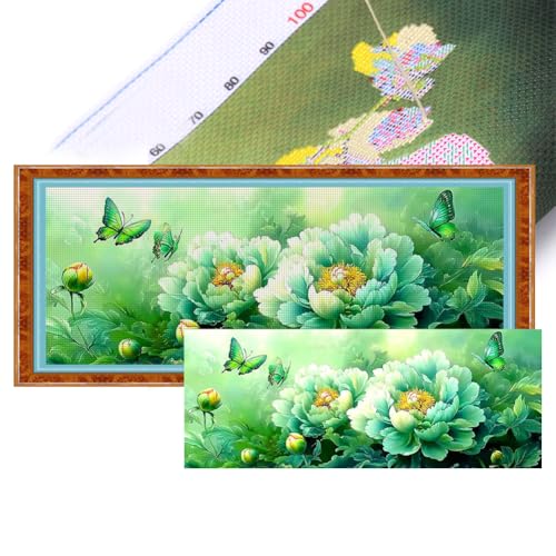 groß Blumen Kreuzstich Set Vorgedruckt, Blumen Stickvorlagen Stickbilder Kreuzstich Stickpackungen Stickpackung Cross Stitch Kit Stickset Sticken Set Erwachsene Anfänger-Pfingstrose 180x70cm groß Blumen Kreuzstich Set Vorgedruckt, Blumen Stickvorlagen Stickbilder Kreuzstich Stickpackungen Stickpackung Cross Stitch Kit Stickset Sticken Set Erwachsene Anfänger-Pfingstrose 180x70cm von Generisch