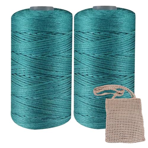 leichter strickgarn seide – leinen faden, feines handgarn | luftiges weben häkelgarn, ideal für hochwertige handytaschen minimalistisch elegant sommerleicht von Generisch