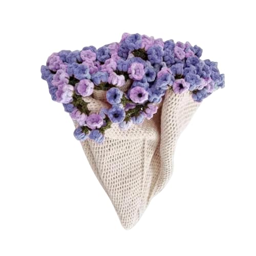 r0se Blumenstrauß Decke Material Kit - Häkelblumen r0se Blumenstrauß Decke handgefertigt | weich und leicht romantisch r0se Blumenstrauß | Strickdecke | Handgefertigter Häkelblumenstrauß von Generisch