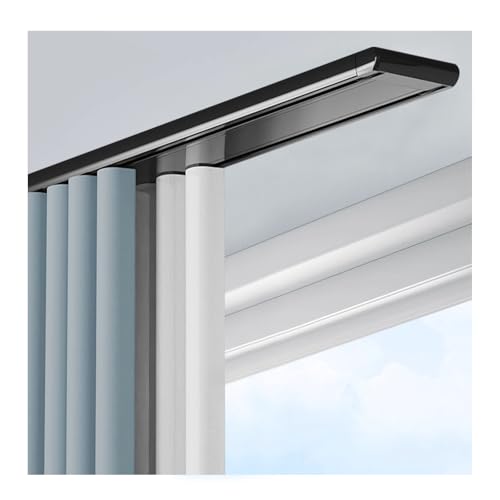 vorhangschiene 2 läufig deckenmontage gardinenschiene decke Vorhang schienensystem für Duschen Erkerfenster RV Raumteiler von Generisch