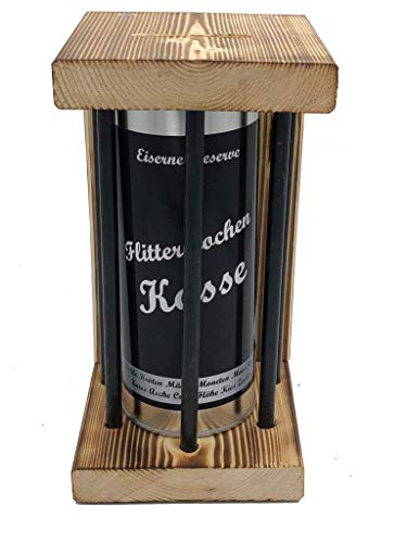 Flitterwochen Kasse - Eiserne Reserve Black Edition Spardose lustige Sparbüchse - Geschenkidee Geldgeschenk Sparbüchse Geschenk Flitterwochen Kasse - Eiserne Reserve Black Edition Spardose lustige Sparbüchse - Geschenkidee Geldgeschenk Sparbüchse Geschenk von Genial-Anders