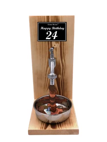 Geschenk zum 24 Geburtstag Mann und Frau - Eiserne Reserve - Geldhahn - Geld Geschenk - Geld verschenken - 24 persönliches Geschenk für Männer & Frauen -s- HB 24 von Genial-Anders