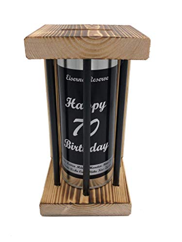 Happy Birthday 70 - Geburtstag Geschenke - Eiserne Reserve Black Edition Spardose lustige Sparbüchse - Geschenkidee Geldgeschenk Sparbüchse Geschenk Happy Birthday 70 - Geburtstag Geschenke - Eiserne Reserve Black Edition Spardose lustige Sparbüchse - Geschenkidee Geldgeschenk Sparbüchse Geschenk von Genial-Anders